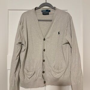 Polo by Ralph Lauren Gray Cardigan Sweater